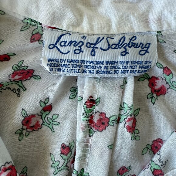 Rare Vintage Lanz of Salzburg Nightshirt 1960s–70s Cottagecore Grandmacore - Picture 4 of 11